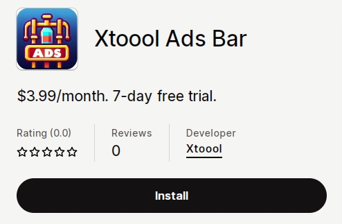 Xtoool Ads Bar